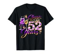 Cheers To 52 Years Old Wedding Anniversary 52nd Birthday Camiseta