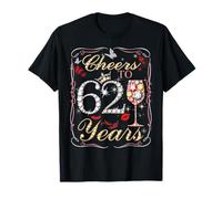 Cheers to 62 Fabulous Since 1964 62nd Birthday Women Girls Camiseta