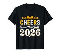 Cheers to A New Year Eve Party Countdown Happy New Year 2026 Camiseta