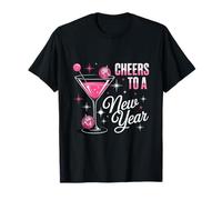 Cheers to A New Year Eve Party Countdown Happy New Year 2026 Camiseta