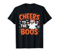 Cheers To The Boos Divertido Fantasma de Halloween Camiseta