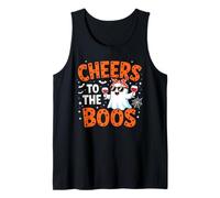 Cheers To The Boos Divertido Fantasma de Halloween Camiseta sin Mangas