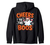 Cheers To The Boos Divertido Fantasma de Halloween Sudadera con Capucha