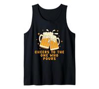 Cheers to The One Who Pours tee Camarero, Regalo Divertido Camiseta sin Mangas