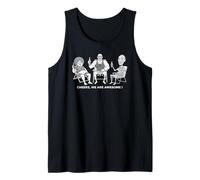 Cheers, We Are Awesome. Graphic Saying Camiseta sin Mangas