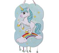 CHEERSET - Piñata Unicornio Cumpleaños Niña - Piñata Cumpleaños grande con Unicornio Azul - Decoracion Cumpleaños Infantiles Piñatas Grandes Para Rellenar para Niños y Niñas - 47x31cm (Azul1)