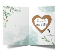 Cheerset Tarjeta rasca con sobre, anuncio del embarazo, momento sorpresa, regalo emocional único. Aleman (Oma-Opa)