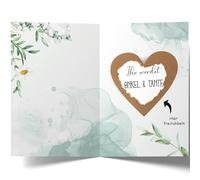 Cheerset Tarjeta rasca con sobre, anuncio del embarazo, momento sorpresa, regalo emocional único. Aleman (Onkel-Tante)