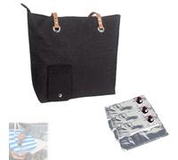 Cheershub Drink Bag, Wine Cooler Bag for Travel, Pour up Anywhere Sip Sack, Portable Insulated Coolers Bags for Beach, Drink Purse of Spout Dispenser Cleaner (Black+3 Liner)