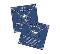 CheersLife 2 Regalo Amiga Cumpleaños,Regalo Original Amiga,Regalos Invisible,Navidad San Valentin Graduación Regalos para Mujer Niña Collar