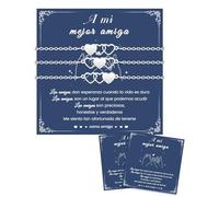 CheersLife 3 Regalo Amiga Cumpleaños,Regalo Original Amiga,Regalos Invisible,Navidad San Valentin Graduación Regalos para Mujer Niña Pulsera Amor