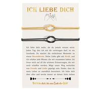 CheersLife Pulseras para parejas, regalos para parejas, cumpleaños, San valentín, amistad entre hermanas navideñas DE1