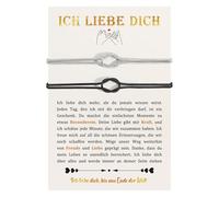 CheersLife Pulseras para parejas, regalos para parejas, cumpleaños, San valentín, amistad entre hermanas navideñas DE2