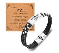 CheersLife Regalo Papa Regalos Día Del Padre Para Papá - Pulsera Papá Con Grabado - Personalizados Regalo Para Papá - Regalo Para Mi Padre - Regalos Creativos De San Valentín Navidad Cumpleaños
