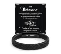 CheersLife Regalo para un Hermano Pulsera Hombre Regalos Originales Hombre
