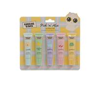 Cheese Cake - Juego de 5 brillos de labios con sabor a pastel para adolescentes y niñas, maquillaje de belleza