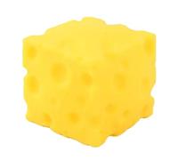 Cheese - Cheese Cube Stress Ball | Soft Çheese Rebounding Realistic Food | Pinch Squeeze Toy Stocking Stuffers | For Travel School Office Car Trip Waiting Areas Men Women Kids