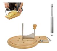 Cheese Curler Wheel with Lid & Handle, Stainless Steel Flower Maker Slicer, For Cheese Wheel Or Chocolate Chocolate (Upgraded Model, No Cover)