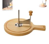 Cheese Curler Wheel, Wooden Cheese Curler, Stainless Steel Cheese Shaver, for Chocolate Curls Dessert Decoration, Professional Artisan Kit for kitchen, Restaurants (B(With handle))