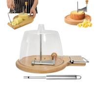 Cheese Curler with Flower Shaper & Hole Punch, Cheese Curler Rust Proof Handheld, Cheeses Curler Wheel with Lid for Cheeses Wheel Or Chocolate (Upgraded Model, With Cover)