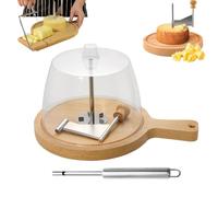 Cheese Curler with Flower Shaper & Hole Punch, Cheese Curler Rust Proof Handheld, Cheeses Curler Wheel with Lid for Cheeses Wheel Or Chocolate (Standard Model, With Cover)