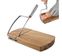 Cheese Cutting Board, 23.3x21.2x2.4cm Cheese Grater Handheld Convenient Functionality | Hardwood Cutting Accessories, Multifunctional Tools, Rust-Proof Truffle Slicer For Potato Vegetable Butter