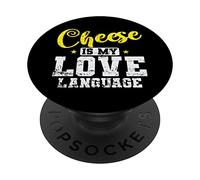 Cheese Is My Love Language Producto de Leche PopSockets PopGrip Adhesivo