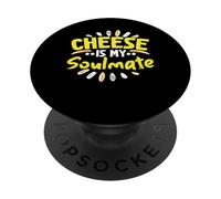Cheese Is My Soulmate Cheesy Cheese Amante de la Comida PopSockets PopGrip Adhesivo