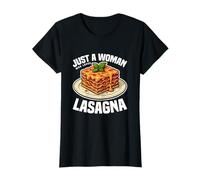 Cheese Jokes Party Funny Just A Woman Who Loves Lasaña Camiseta