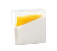 Cheese Keeper for Refrigerator - Durable Covered Pantry Organizer, Odor-Resistant Airtight Holder Ensuring Extended Dairy Quality, Easy-Clean Food Preservation Tray | Restaurant Apartment Business Ren