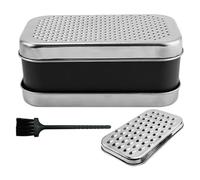Cheese Shredder - Stainless Steel Manual Grater | Manual Cheese Grater With Container And Cleaning Brush, Stainless Steel Shredder, Vegetables And Fruits, Perfect For Meal Prep At Home Or Restaurant
