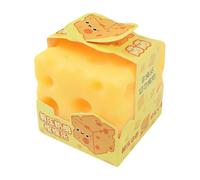 Cheese squishyss - 6x6x6cm Big Cheese squishyss Square, Lovely Unbreakable GiantCheese Block SquishyFidget Toy Stress Ball, Fidget De Queso Exprimible De Silicona Juguete para Adultos Y Niños Pequeño