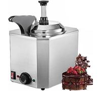 Cheese Warmer Dispenser,Stainless Steel Cheese Chocolate Dispenser With Pump,2.5L Capacit,30-110℃ (86-230℉) Adjustable,For Hotels, Buffets, Milk Tea Shops, And Snack Bars, LJJY-KK, a, 30ml