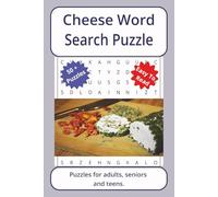 Cheese Word Search Puzzle: Word searches about Cheese, with easy to read print | 6 x 9 inches. 110 pages | 50+ puzzles _ Gifts for Vacations, Holidays. (Food Series Word Search Puzzles)
