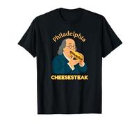 Cheesesteak de Filadelfia Benjamin Franklin Philly Foods Camiseta