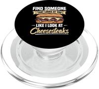 Cheesesteak Lover Vacay Miro Filadelfia Cheesesteak PopSockets PopGrip para MagSafe