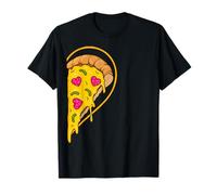 Cheesy Pizza Slice with Pepperoni Couple Camiseta