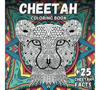 Cheetah Coloring Book: Stress Relief & Relaxation for Kid or Adult - Perfect Gift for Girl - Beautiful Wild Animal