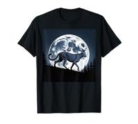 Cheetah Face Mujeres Cheetah Print Stuff Full Moon Cheetah Camiseta