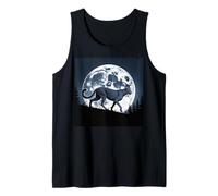 Cheetah Face Mujeres Cheetah Print Stuff Full Moon Cheetah Camiseta sin Mangas