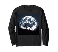 Cheetah Face Mujeres Cheetah Print Stuff Full Moon Cheetah Manga Larga