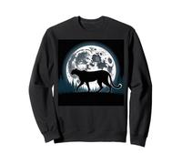 Cheetah Face Mujeres Cheetah Print Stuff Full Moon Cheetah Sudadera