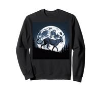 Cheetah Face Mujeres Cheetah Print Stuff Full Moon Cheetah Sudadera
