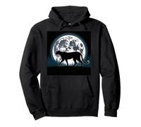Cheetah Face Mujeres Cheetah Print Stuff Full Moon Cheetah Sudadera con Capucha