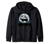 Cheetah Face Mujeres Cheetah Print Stuff Full Moon Cheetah Sudadera con Capucha