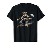 Cheetah Power Soccer Movimientos rápidos y Arte Deportivo dinámico Camiseta