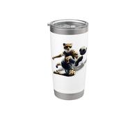 Cheetah Power Soccer Movimientos rápidos y arte deportivo dinámico Vaso térmico de acero inoxidable de doble pared