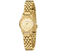 CHEETAH Reloj de Mujer Dorado, con una Elegante Esfera Redonda y Correa de Acero Inoxidable, con una Resistencia al Agua de 3 ATM, Ideal para Regalar a una Amiga, a tu Madre o a tu Pareja
