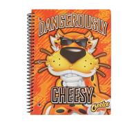 Cheetos lindo un tema espiral cuaderno universitario arreglado, 3 anillo único sujeto espiral para la escuela diversión lindo cuadernos