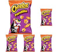 Cheetos Pandilla Producto de Aperitivo Frito, Queso, 75g (Paquete de 5)